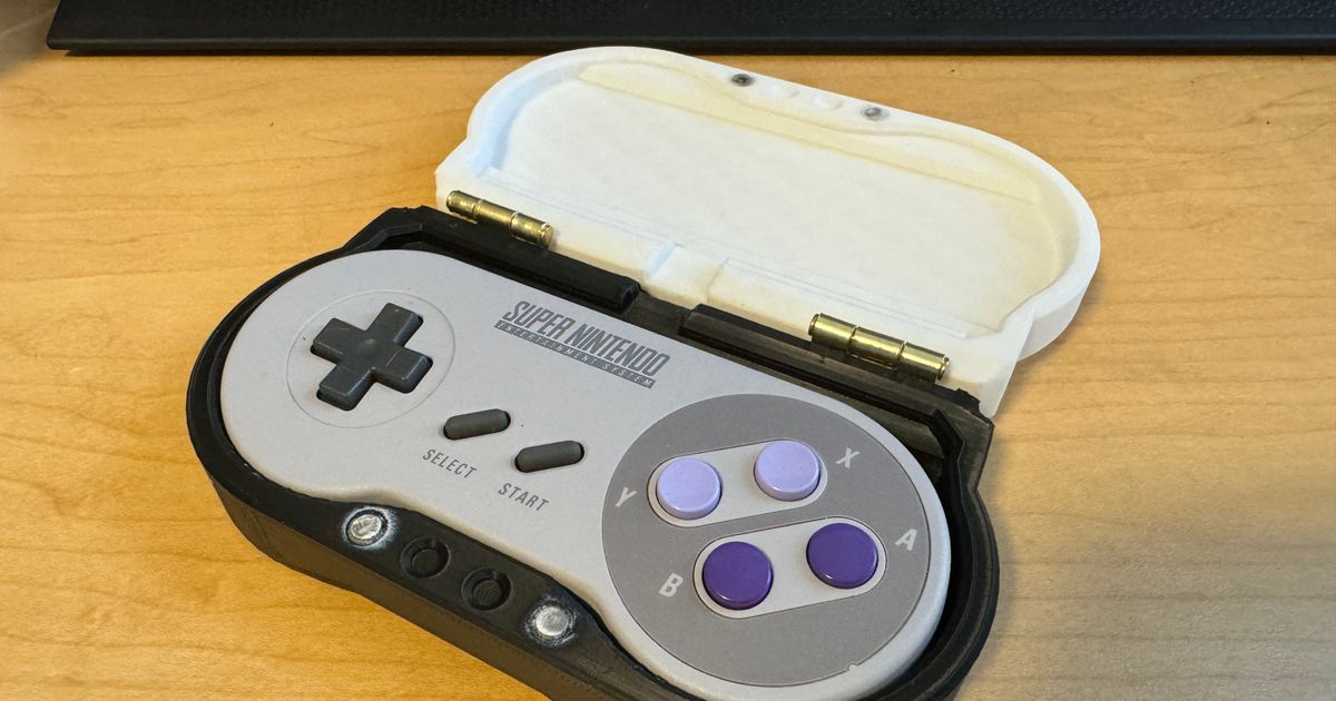 nintendo online snes controller case by RestlessRevelry | Download free STL model | Printables.com
