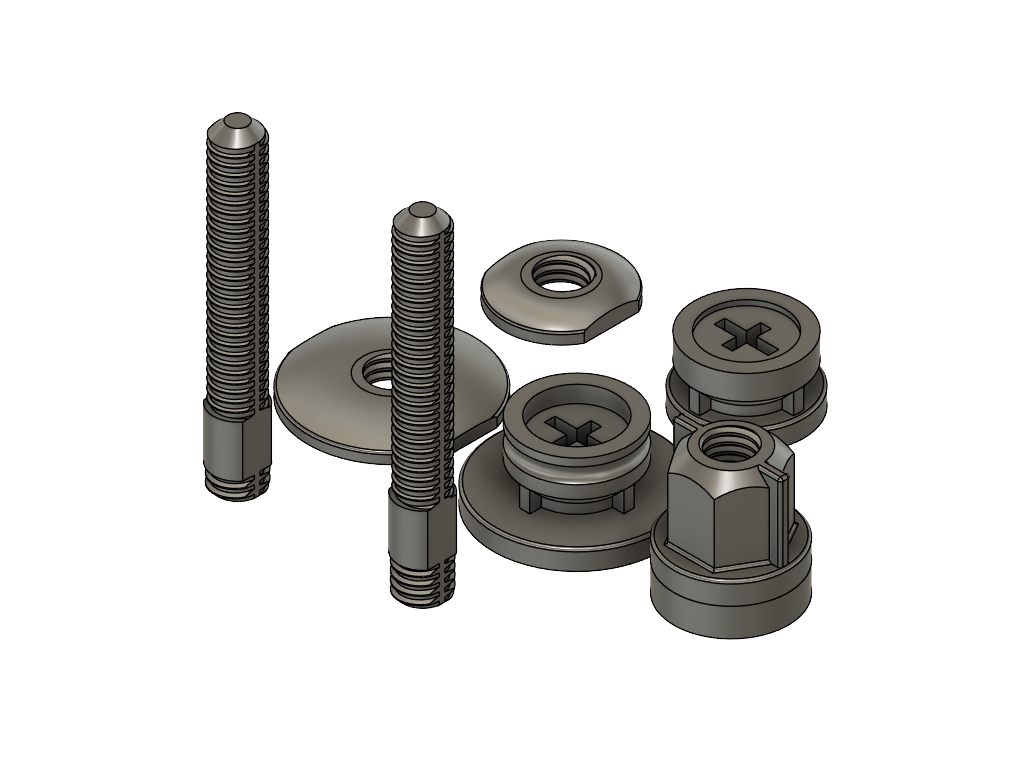 Toilet Seat Screws (More compatibility)