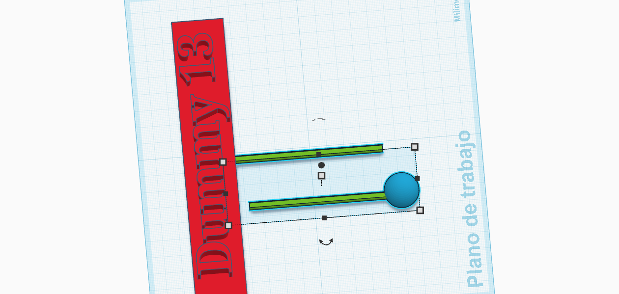 2 batons for dummy 13 3D model