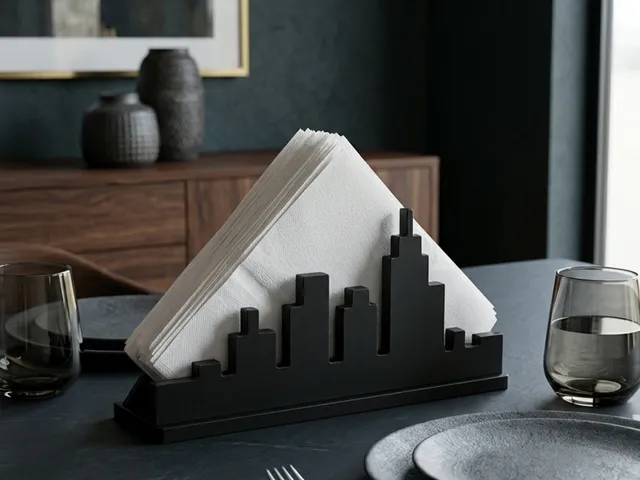 Minimalist City Skyline Napkin Holder