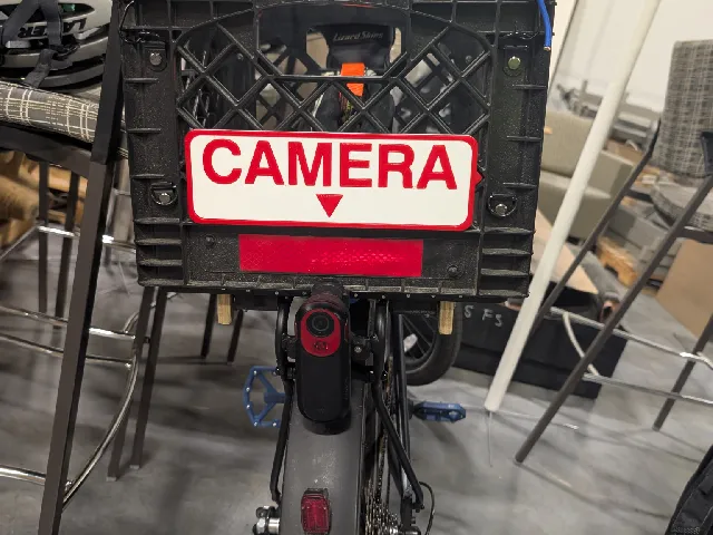 Camera Sign for Bikes