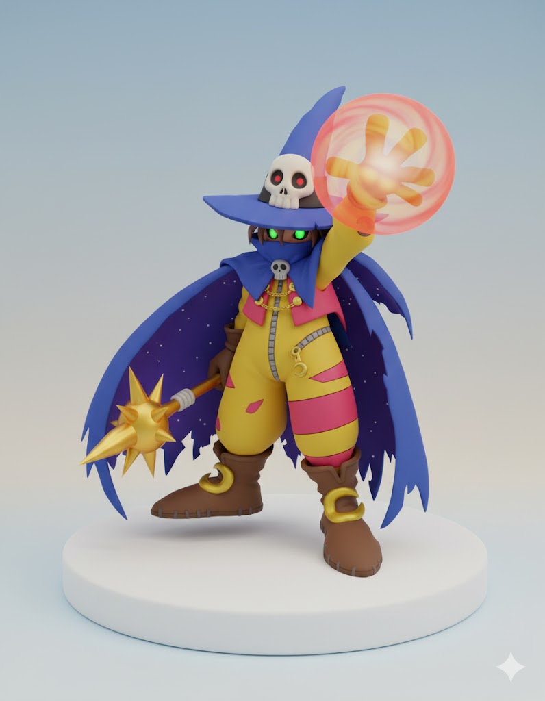 Wizarmon Digimon Creature Model