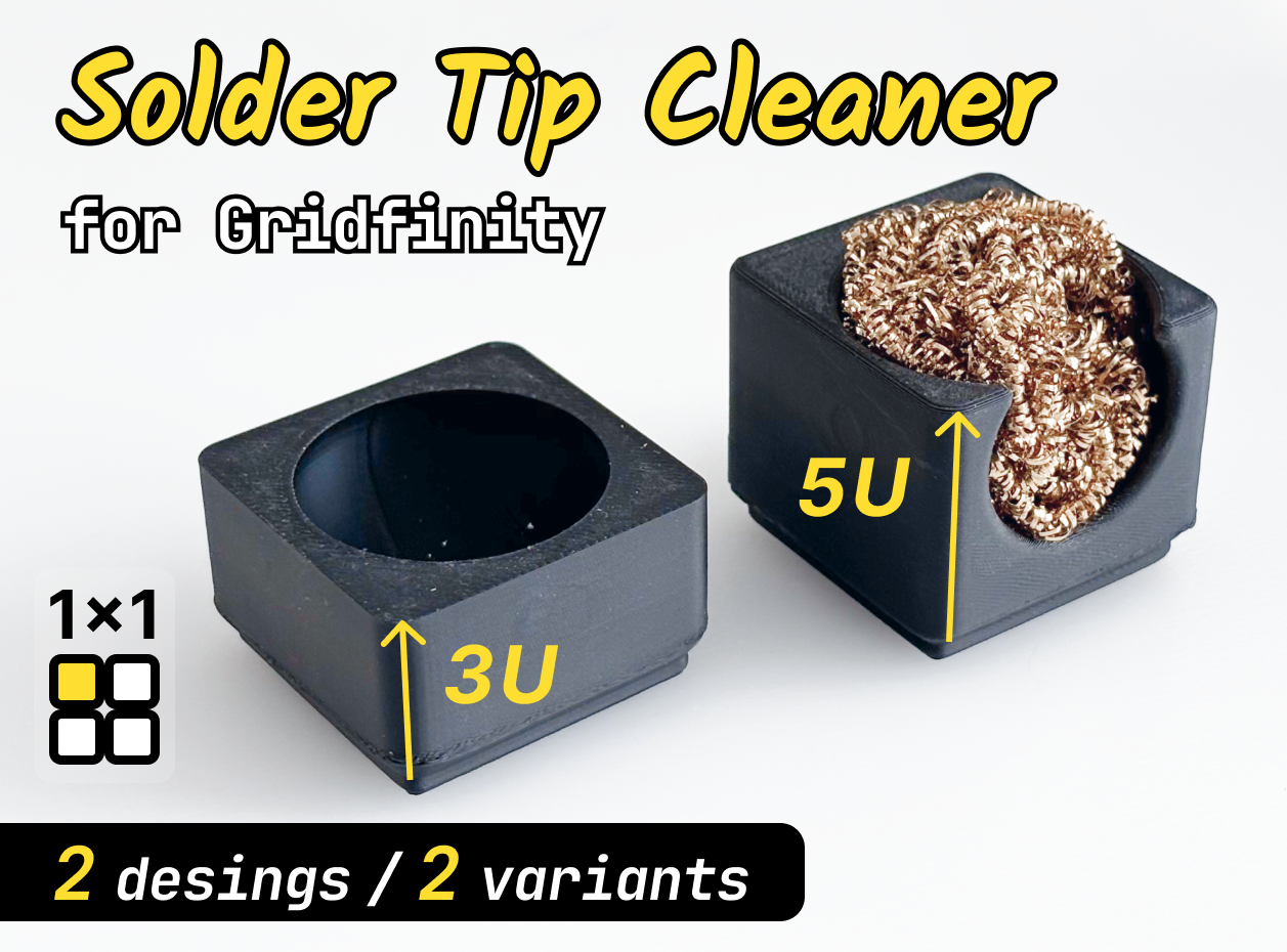 Gridfinity Brass Wool / Tip Cleaner