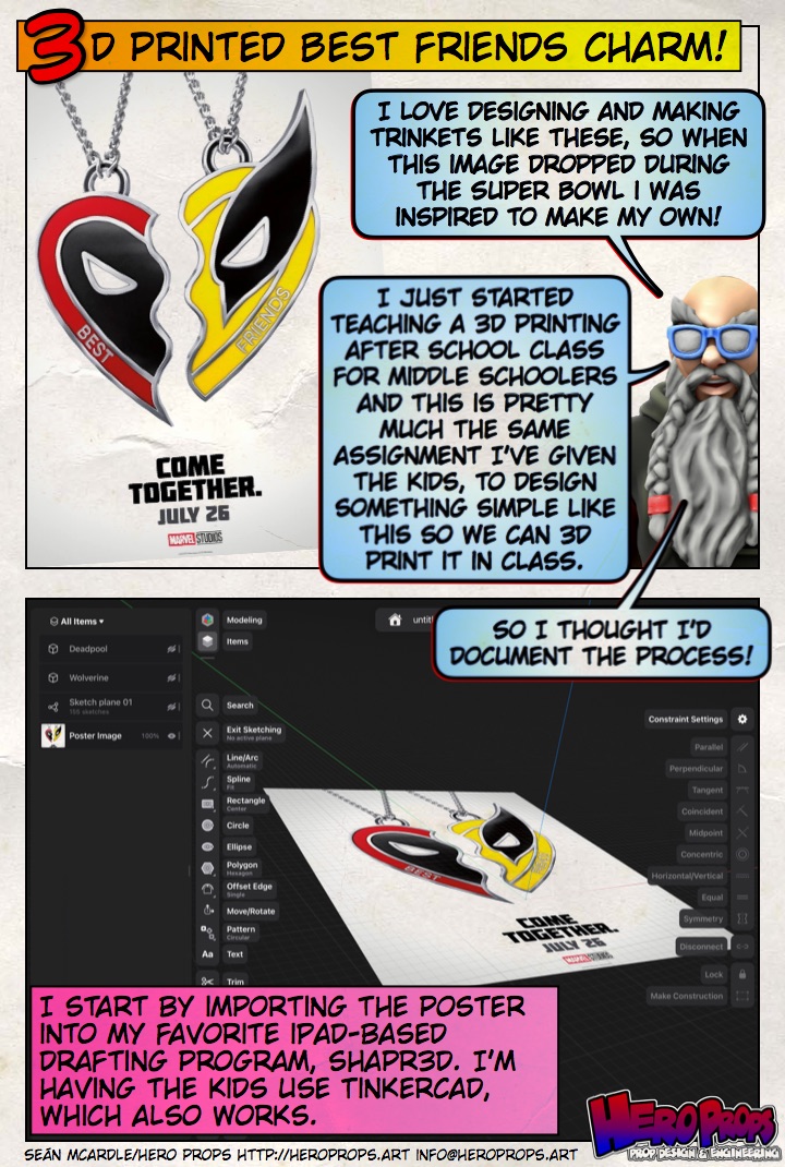 Best Friends charm from Deadpool & Wolverine