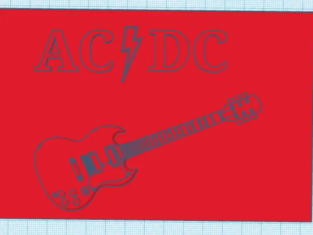 AC/DC wall art
