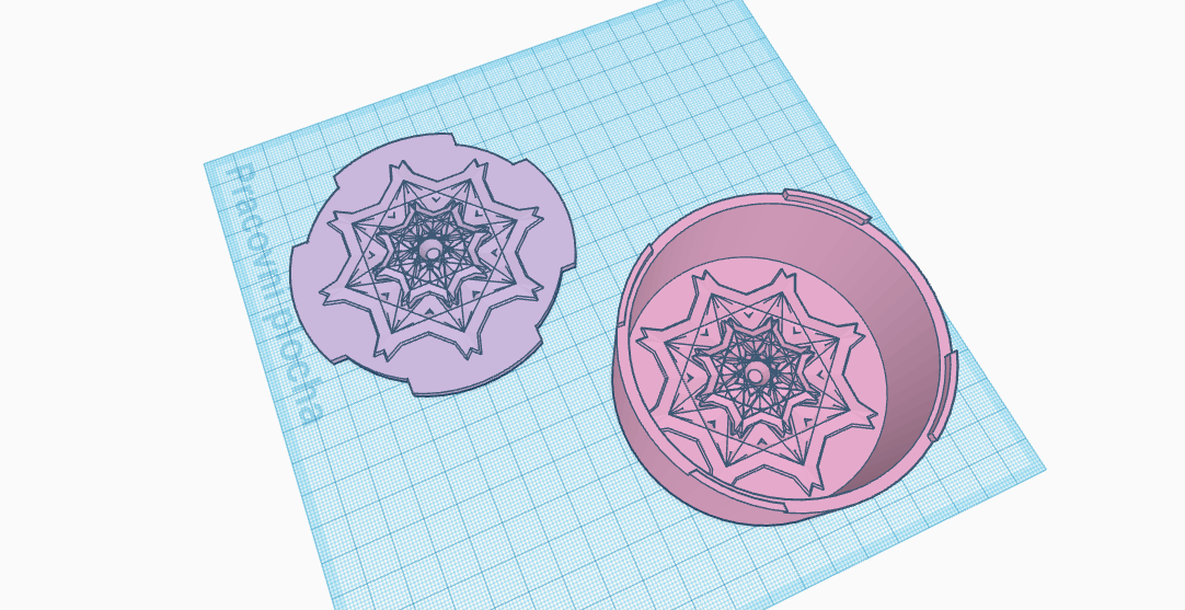Miniatura 2 do modelo 3D Snowflake / star box