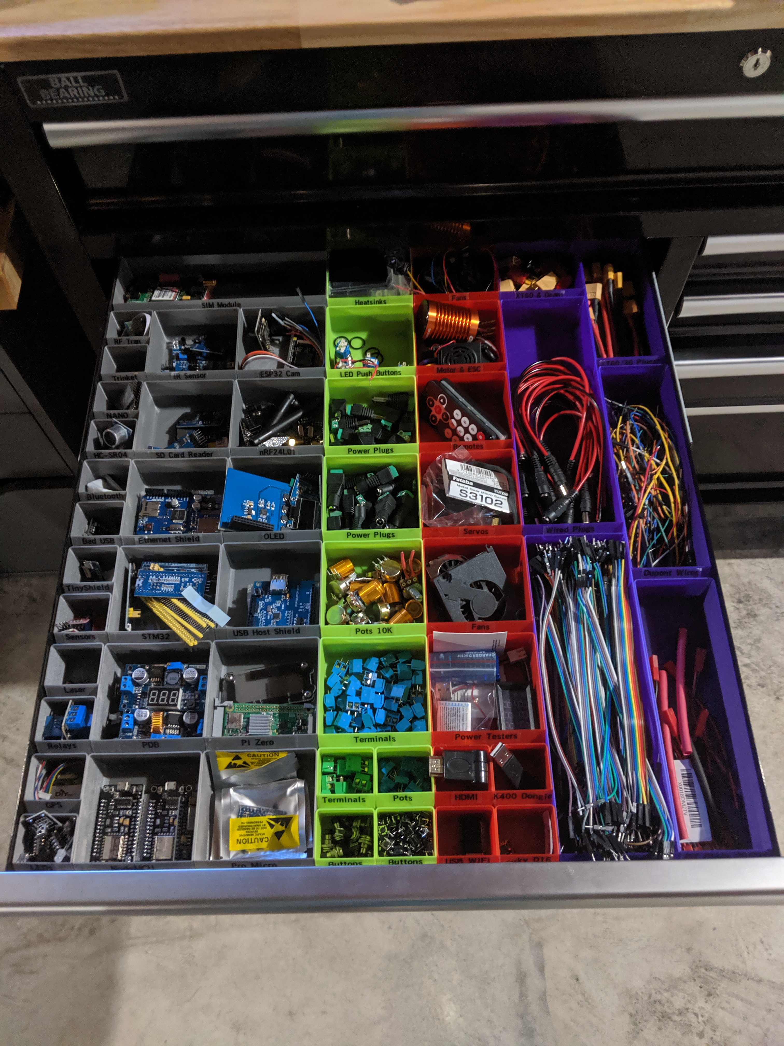 Various Size Hardware Organizer Boxes