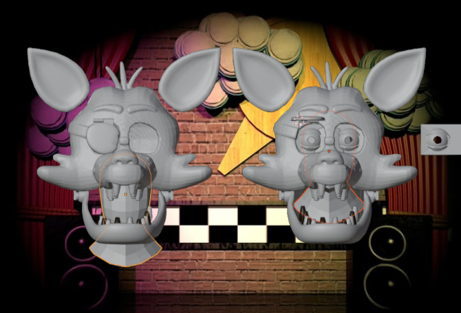 Five Nights at Freddy's Foxy Poseable cosplay helmet design v2
