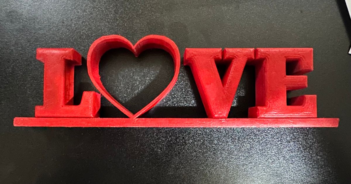 Love Sign by RizzoCreates | Download free STL model | Printables.com