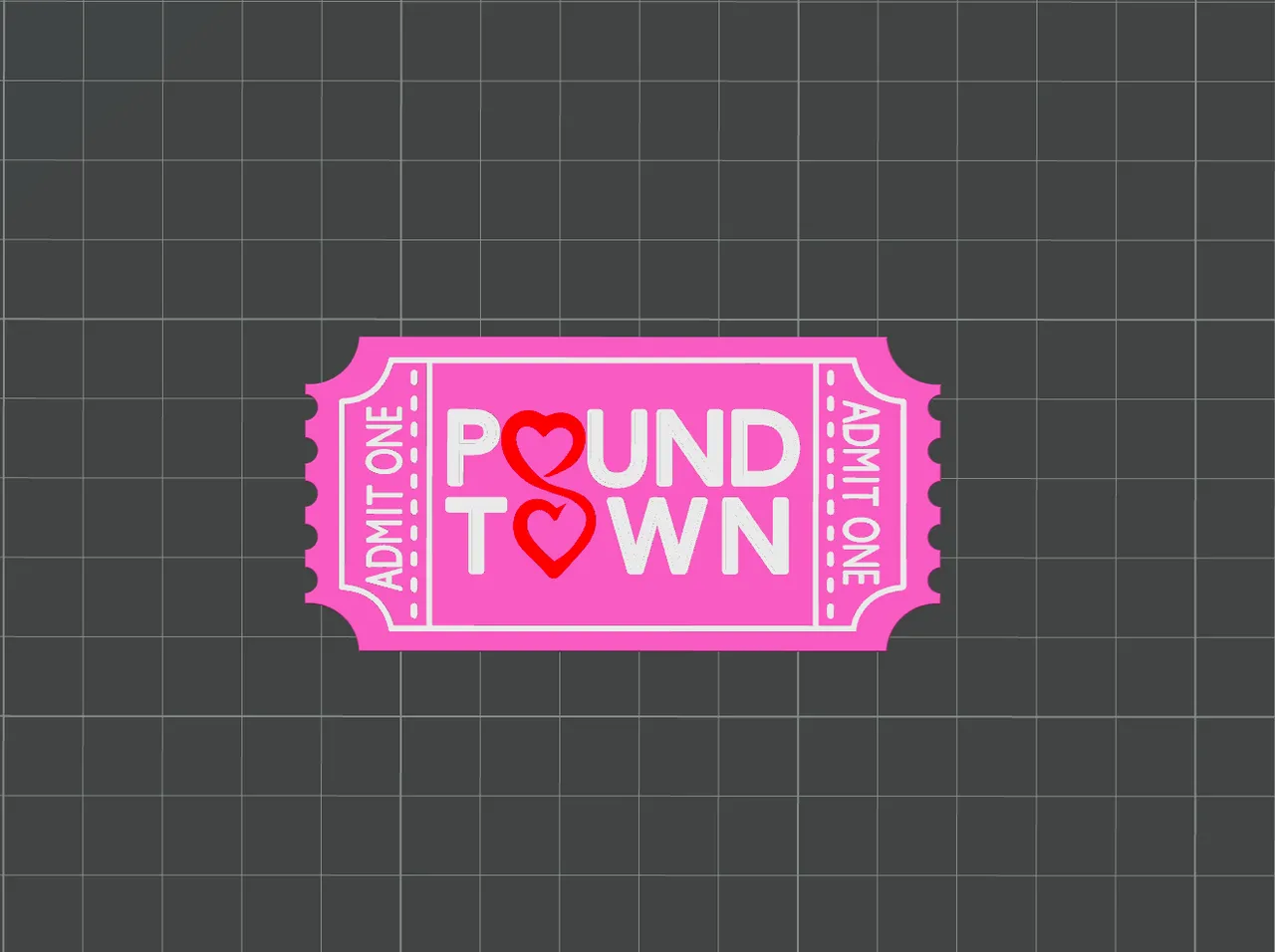 Pound Town [Love Edition Ticket] by Kevin | Download free STL model |  Printables.com