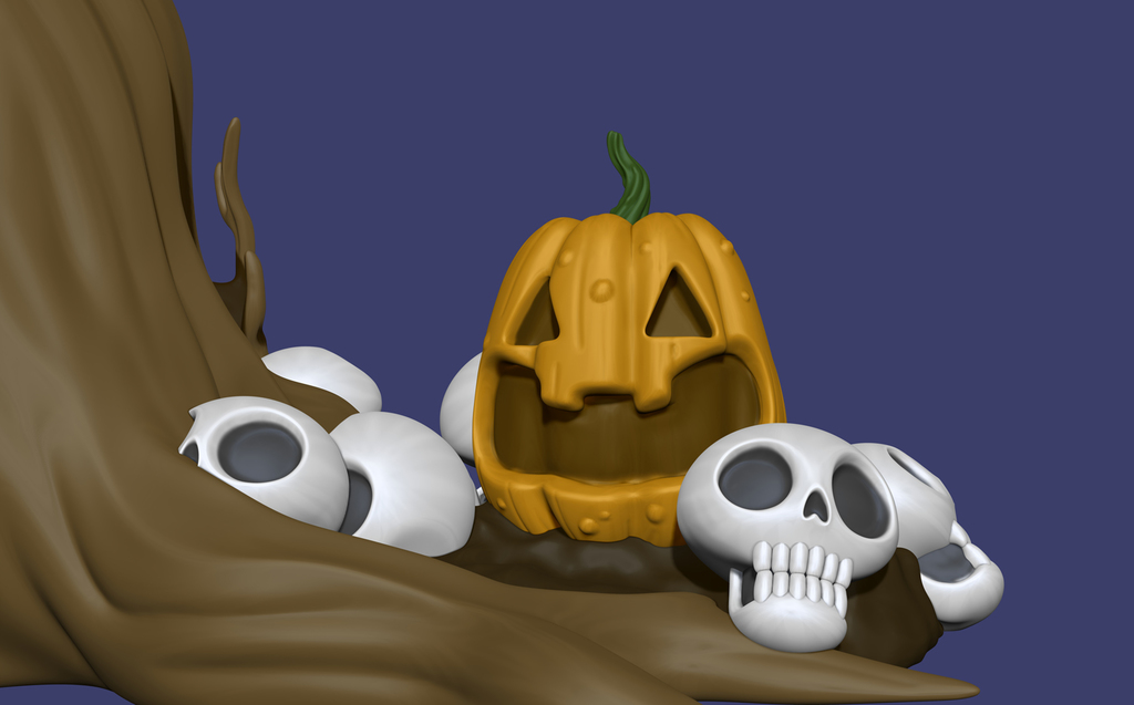 Miniatura 6 do modelo 3D Haunted Tree