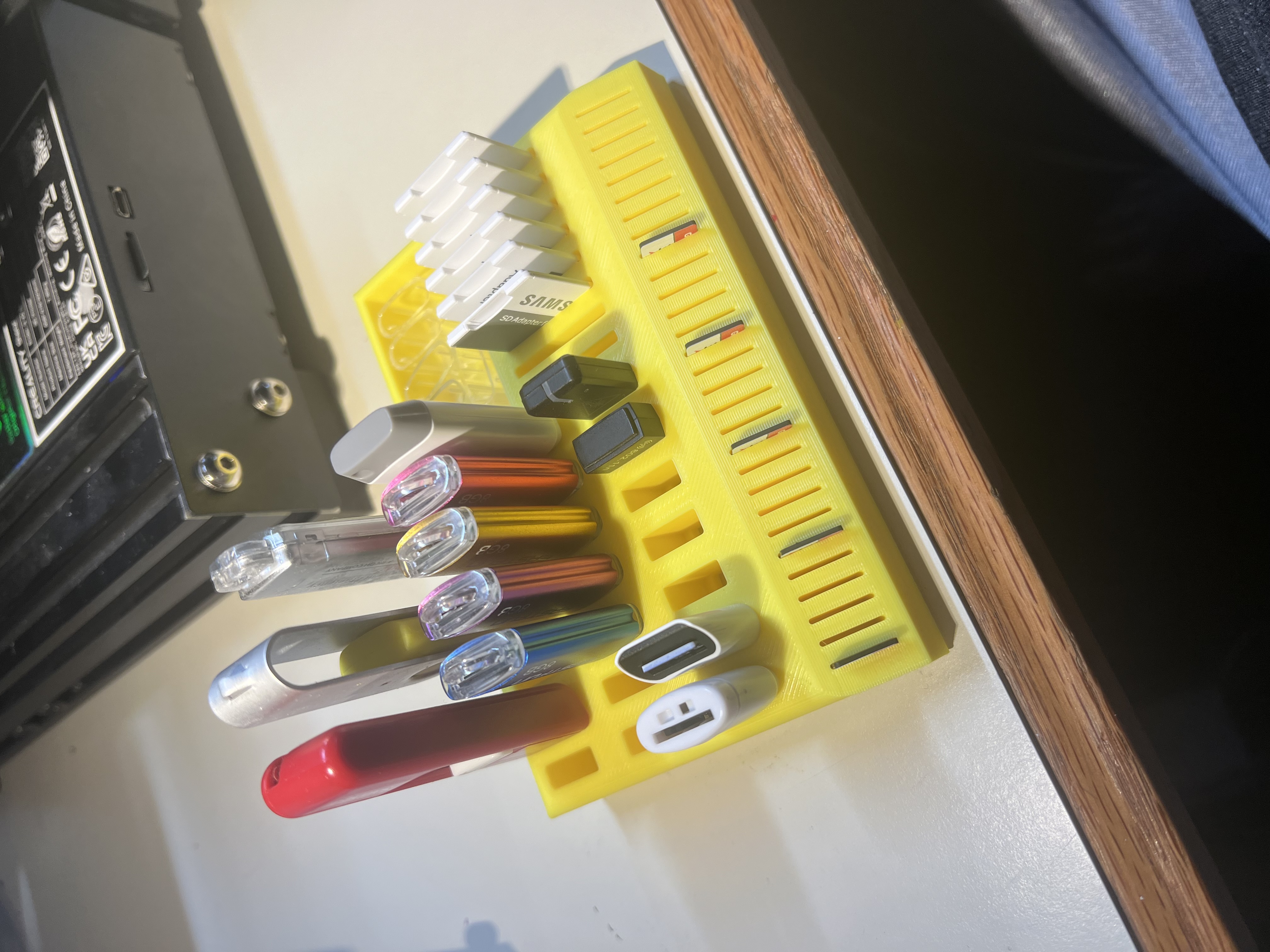 The "Why do I need all this USB & SD media" Holder - Cubby Remix