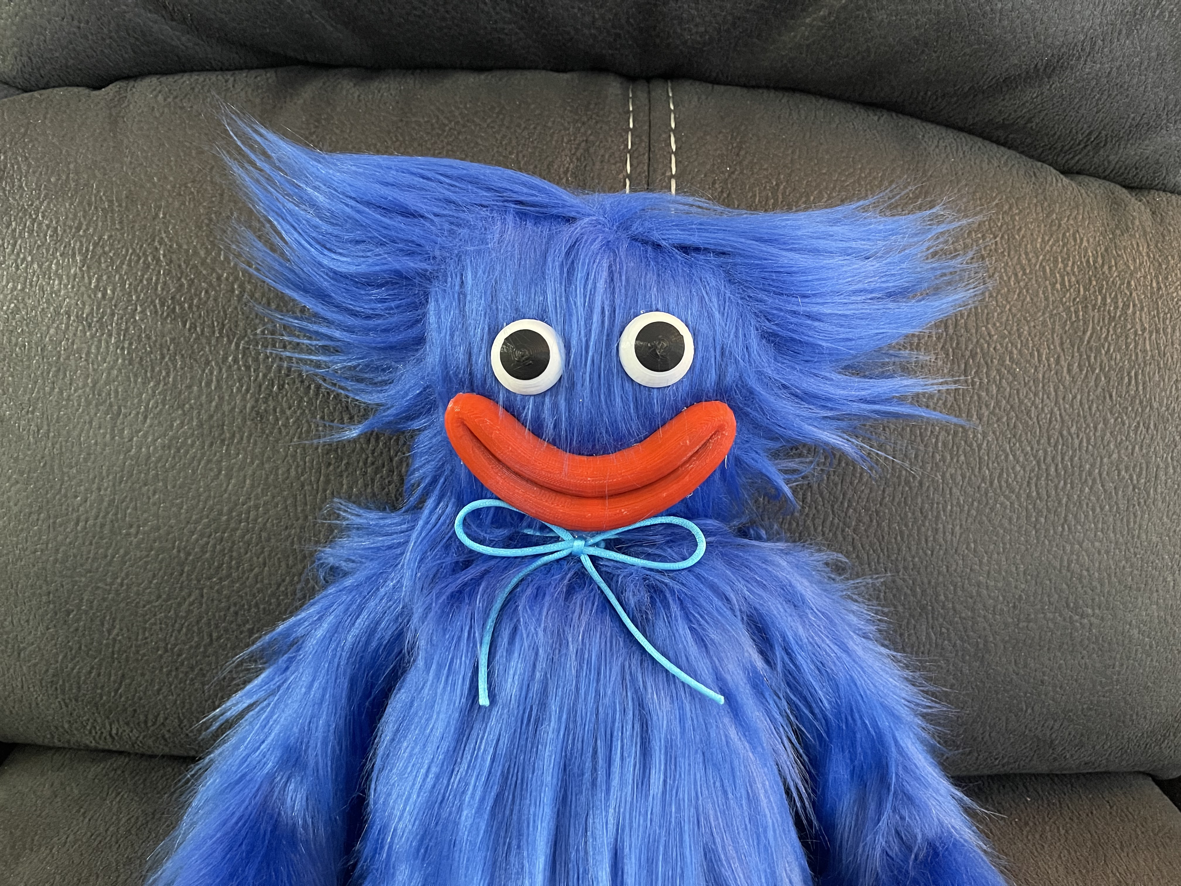Face parts for the Huggy Wuggy plush from Poppy Playtime