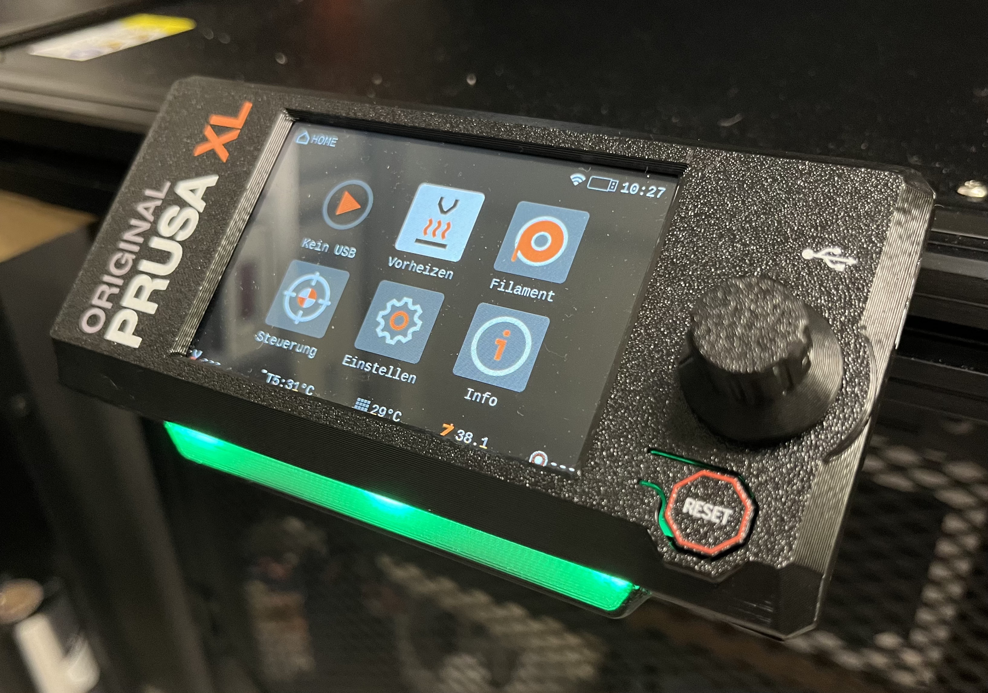 Original Prusa XL/MK4 RGB Status LED Diffusor xLCD