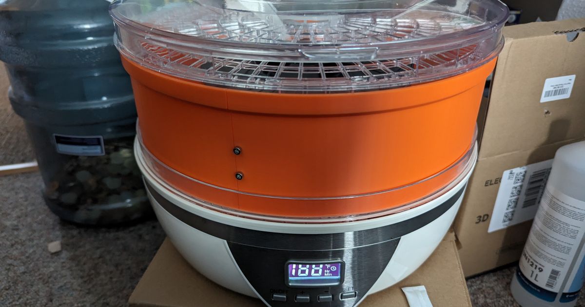 Ambiano Dehydrator Filament Drying Mod Adaptor Ambiano Filament