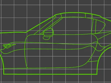 Mazda MX-5 ND RF Silhouette Wall Art