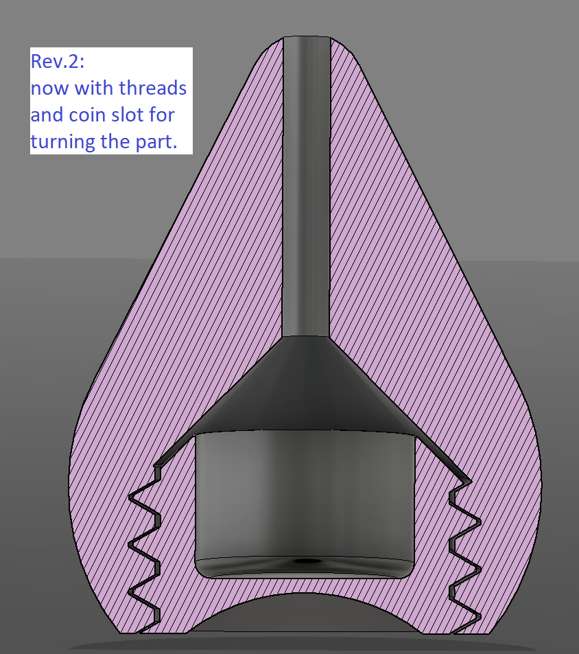 pulling rope handle / Zugseilbommel