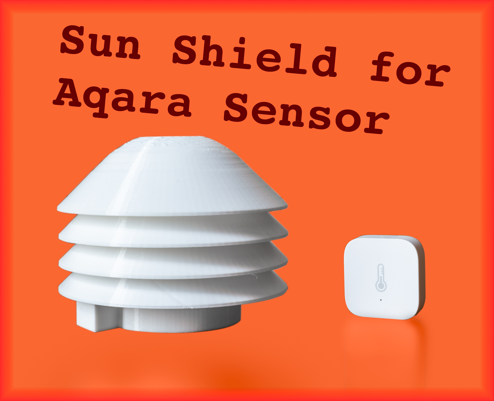 Outdoor Sun/Rain Shield for Aqara Temperature Humidity Zigbee Sensor