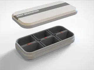 Daily Pills Container by Jorge | Download free STL model | Printables.com