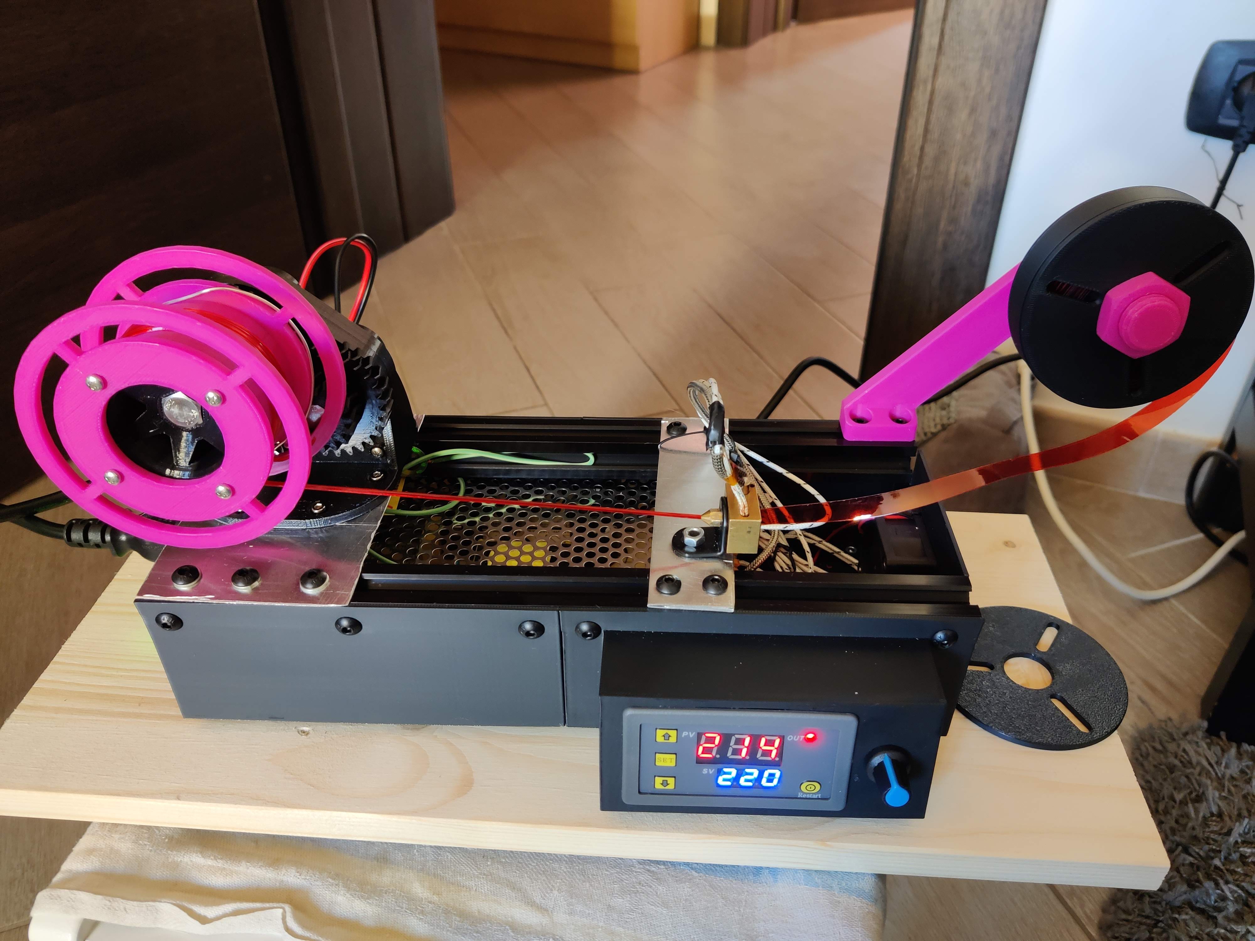 Compact PET Filament Machine 2020 Al profile 3D model thumbnail