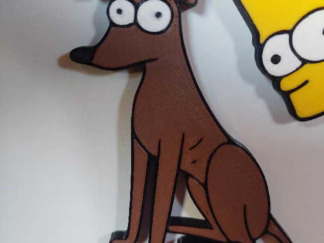Santas Little Helper - The Simpsons - Kitchen Magnet 10x2mm