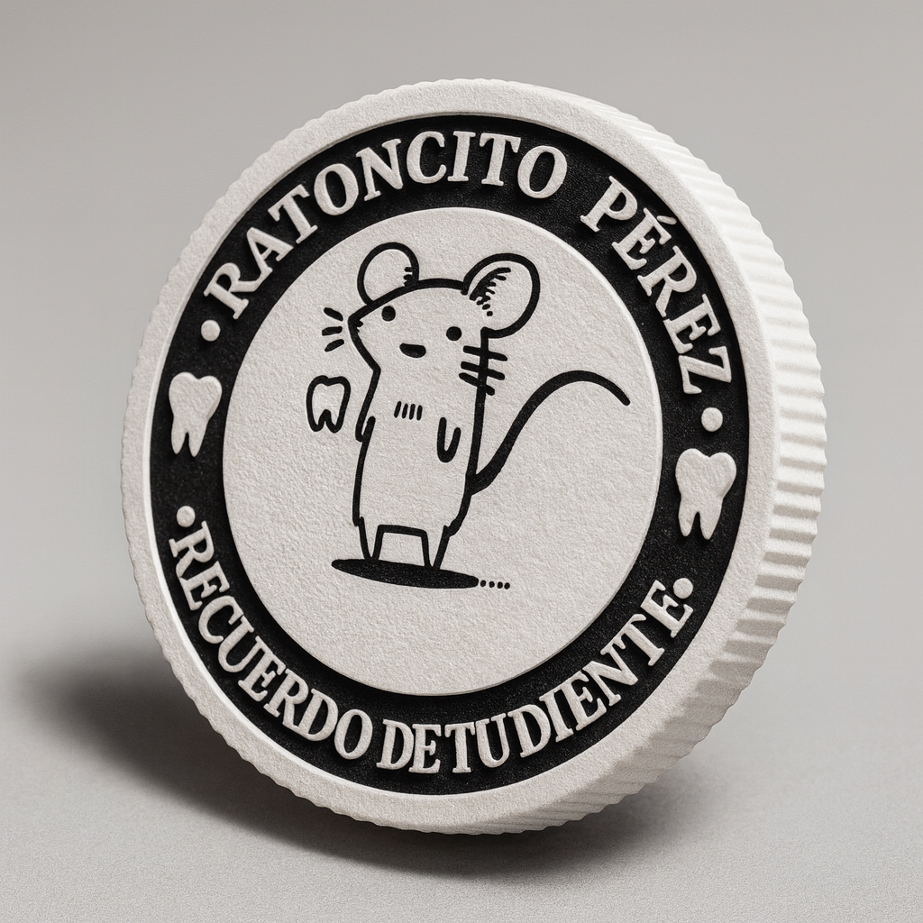 Moneda Ratón Pérez/Recuerdo diente caido