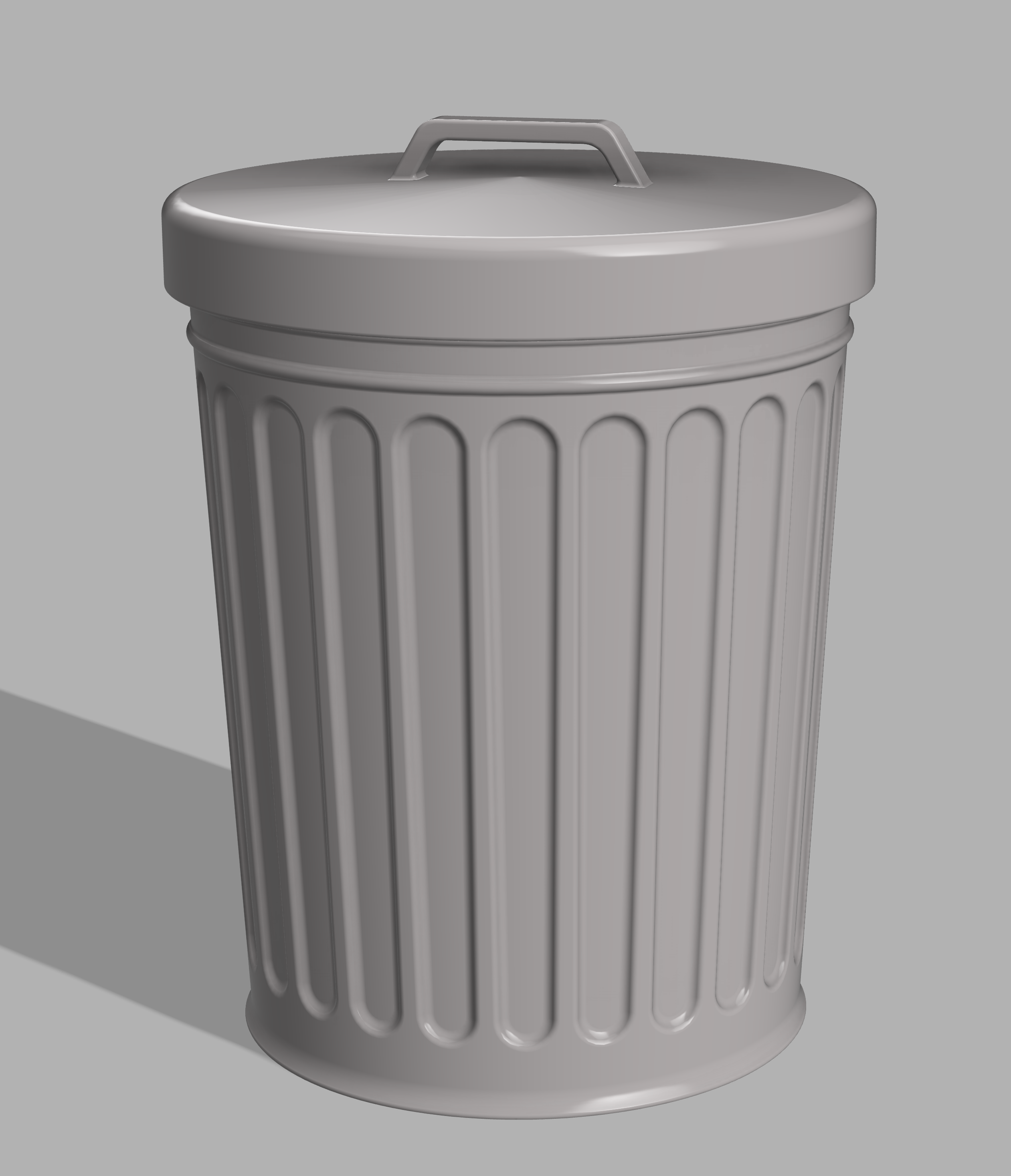 Classic trash can