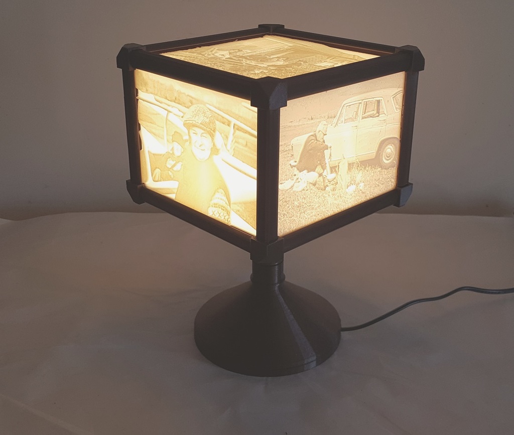 Lithophane Lamp by Les Kaye, Download free STL model