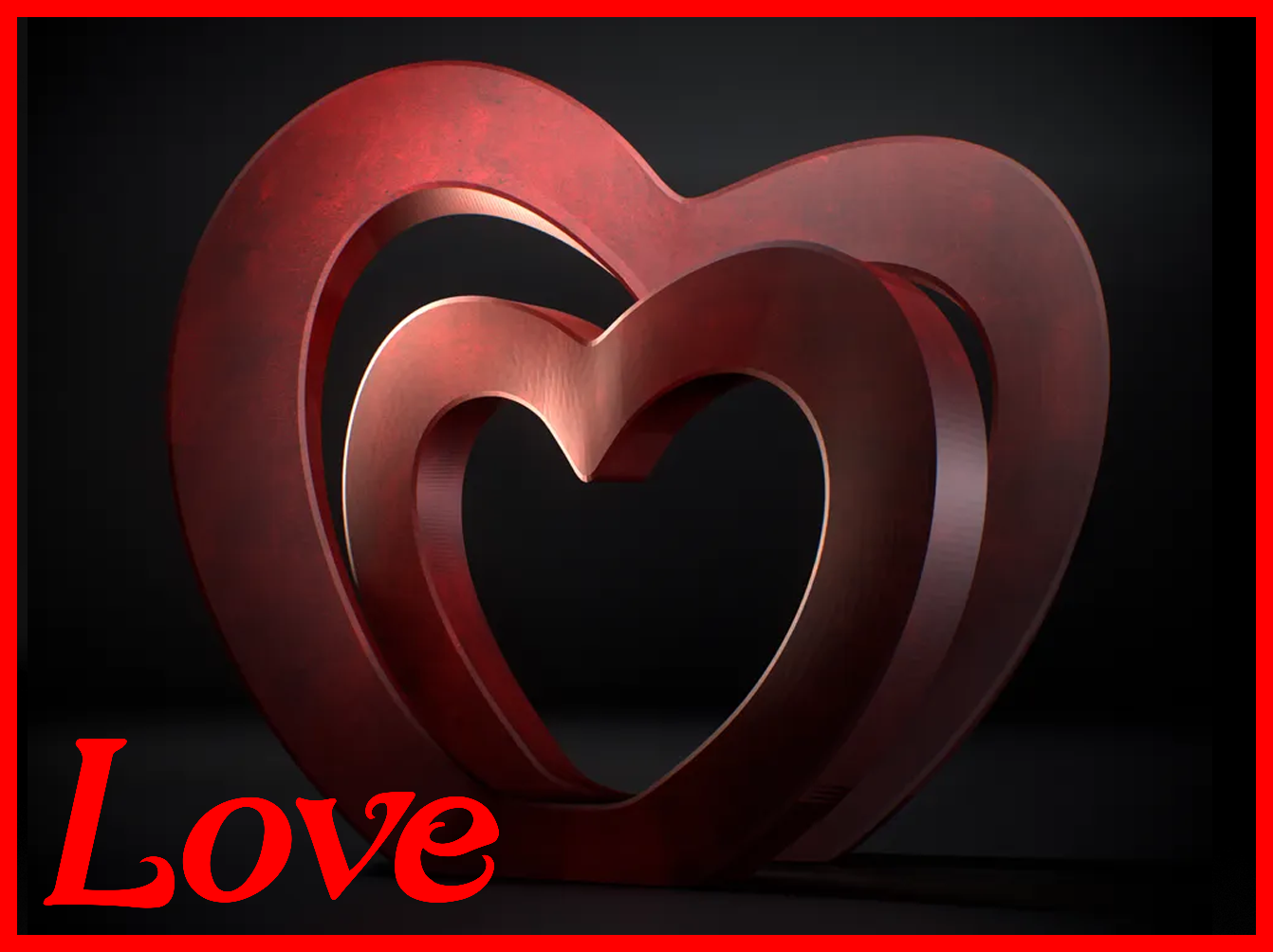 INFINITE LOVE  - Awesome heart deco for your home by TinyMakers3D