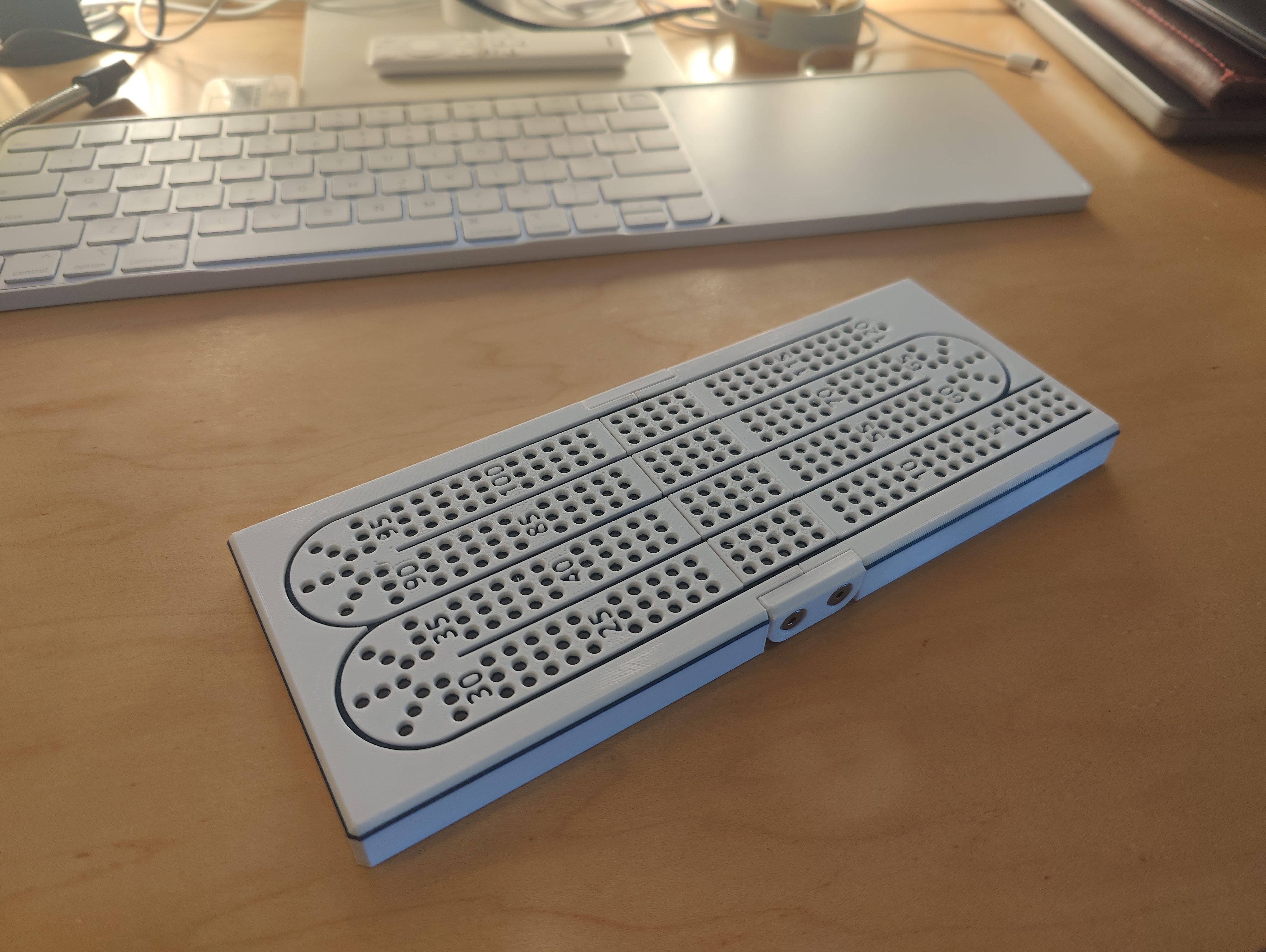 Folding Travel Cribbage Board Remix for Small Printers