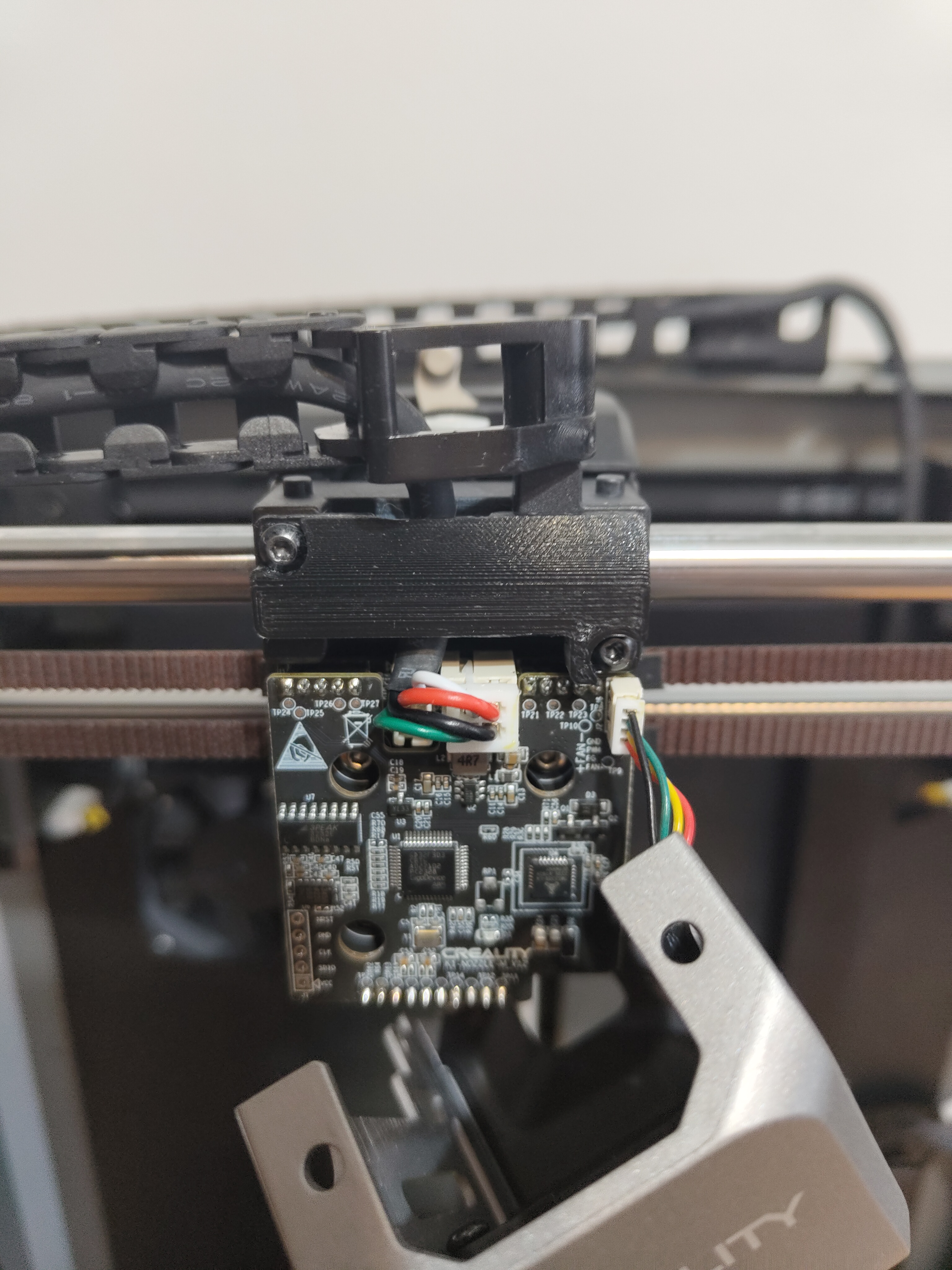 Creality K1 Printhead cable holder for spring loosening