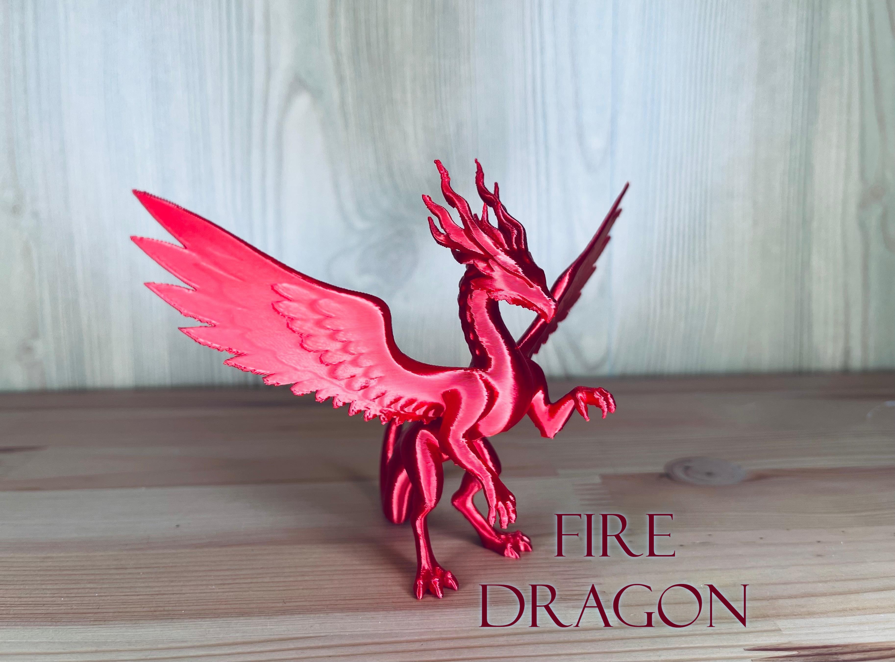 Fire dragon statute decor dragon - collection 2025