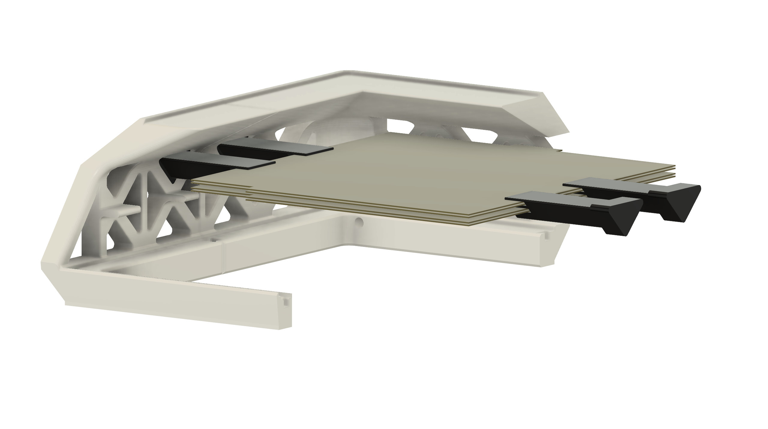 Miniatura 2 do modelo 3D Bambu Riser Build sheet holder Adapter