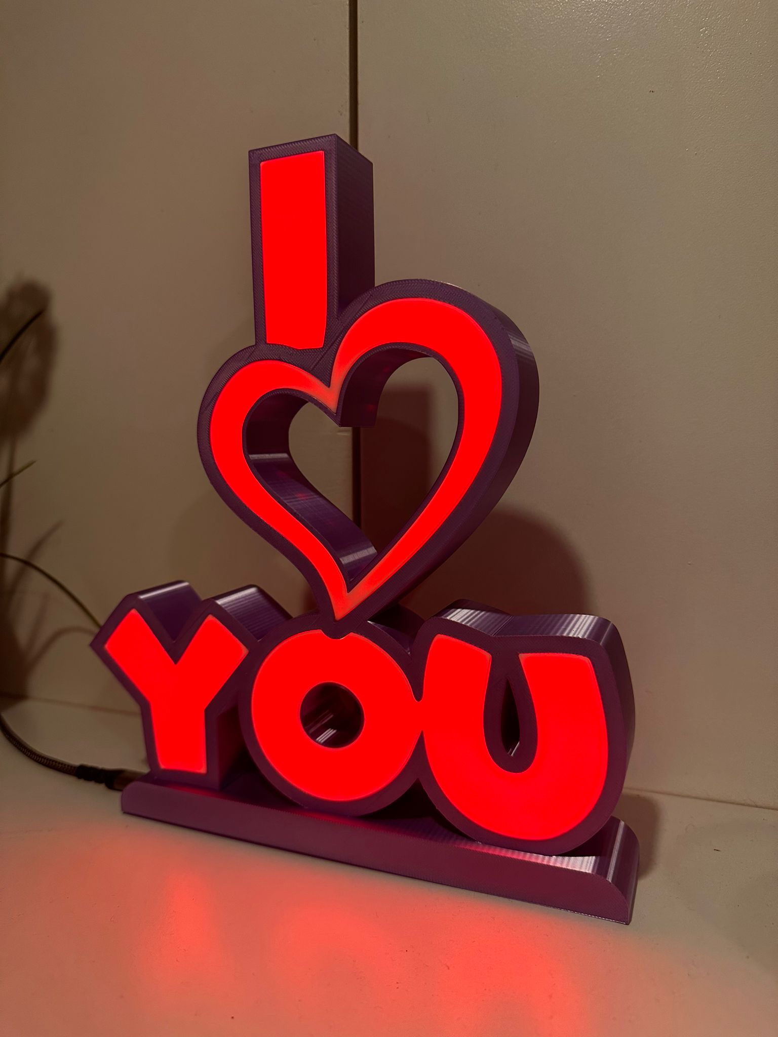 I Love You LED Lampe