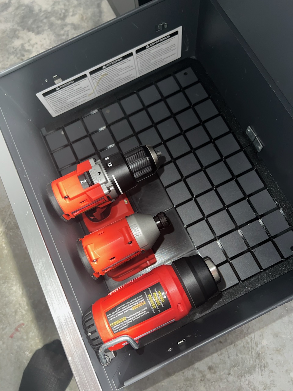 Gridfinity 2x4 Milwaukee M18 Upright Tool Holder