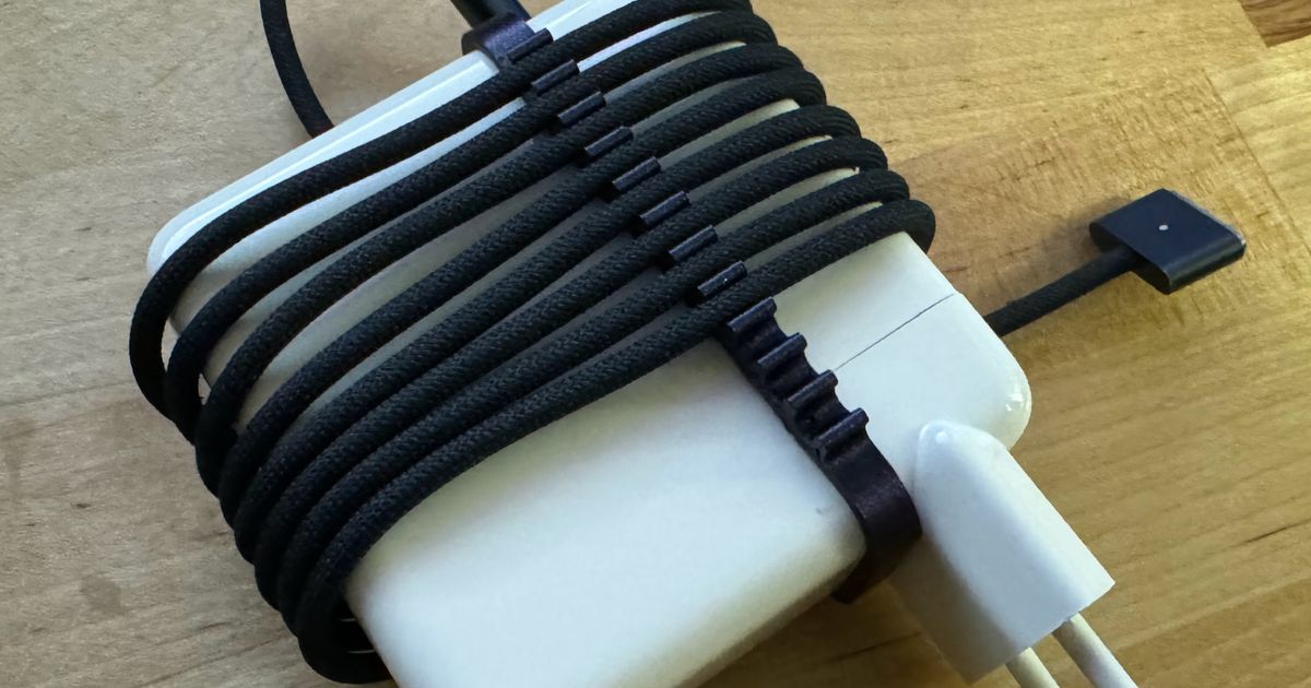 96W Macbook Charger Cable Management by seanbeaton Download free STL