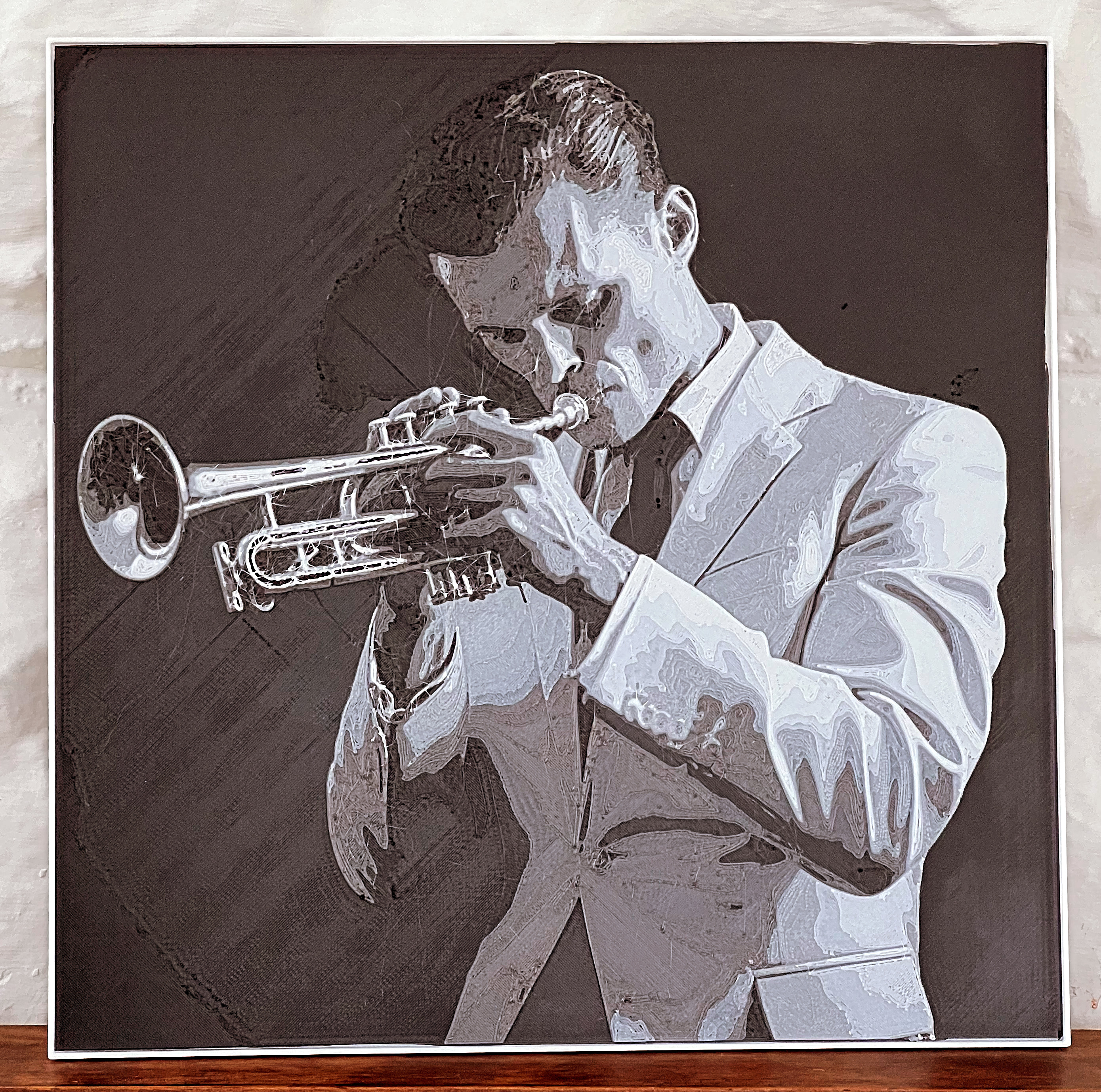 Chet Baker 8x8" 3D Jazz Series Wall Art