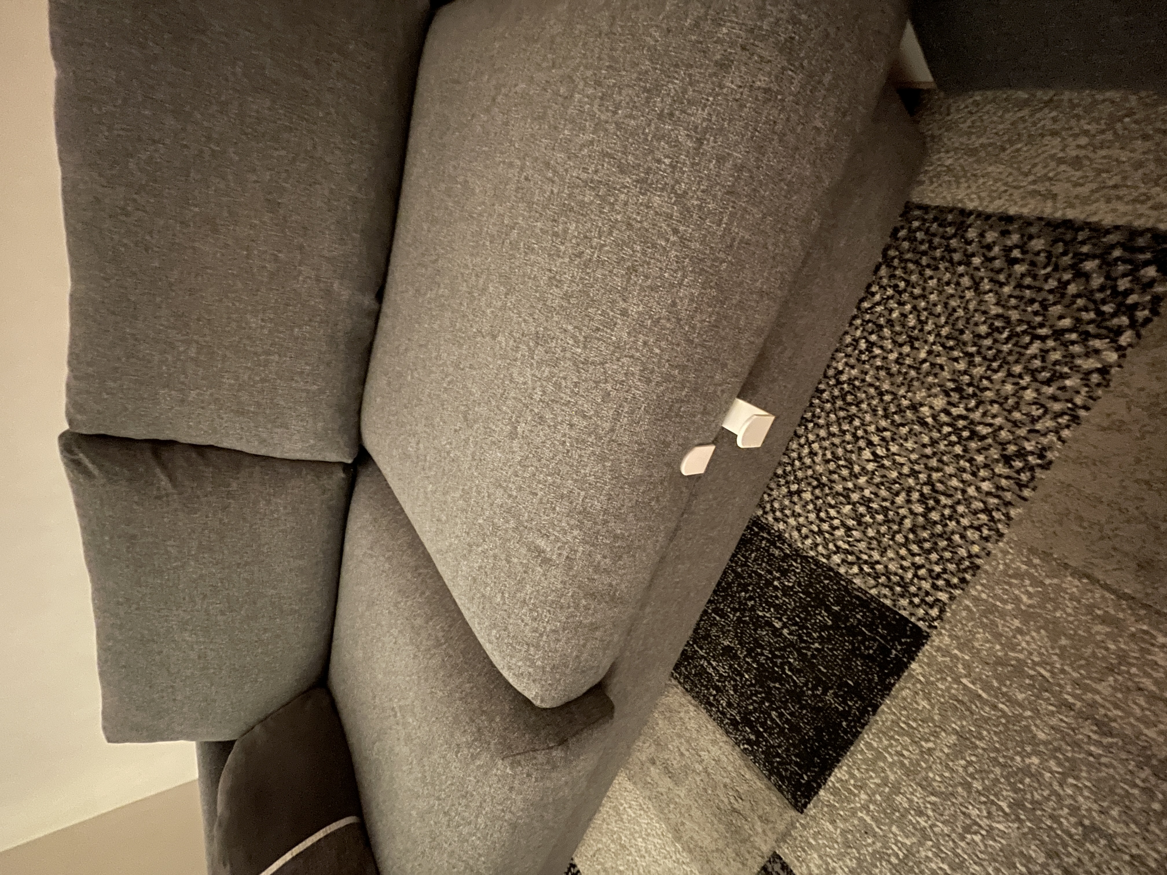 IKEA VIMLE fold-out sofabed cushion holder shortened