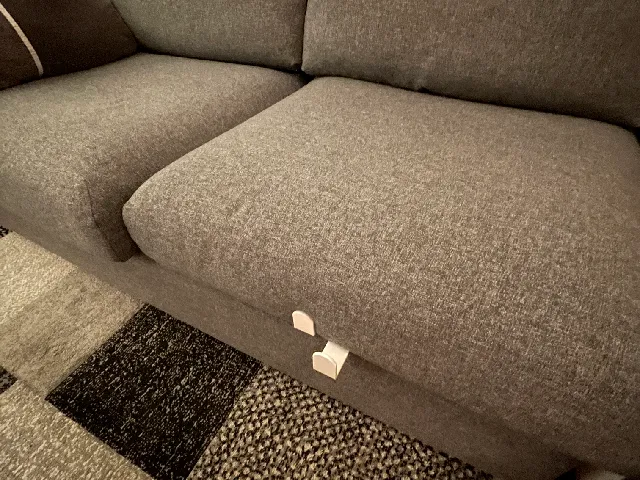 IKEA VIMLE fold-out sofabed cushion holder shortened