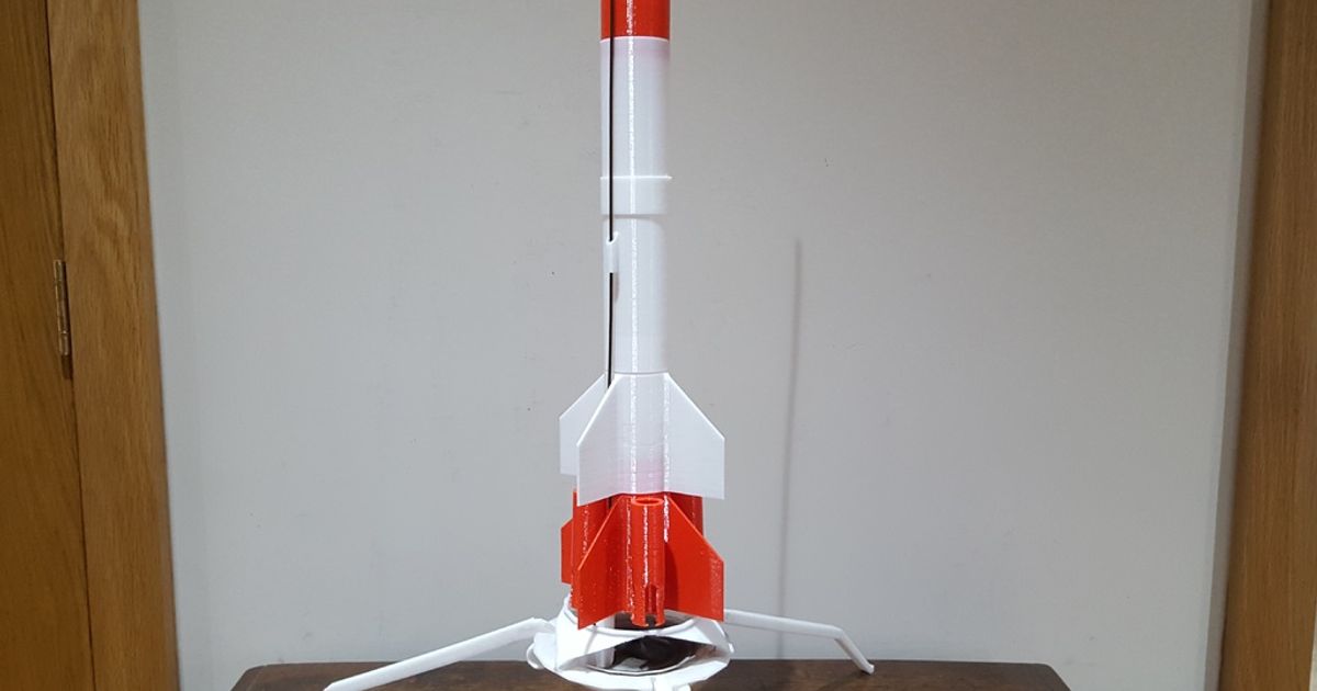 Boosters for Estes Modular Rocket by Les Kaye Download free STL model