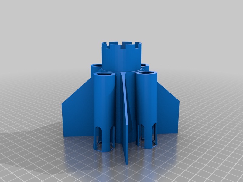 Boosters for Estes Modular Rocket by Les Kaye Download free STL model