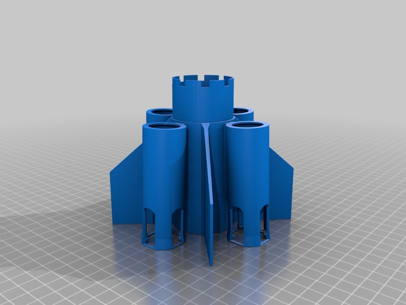 Boosters for Estes Modular Rocket by Les Kaye Download free STL model