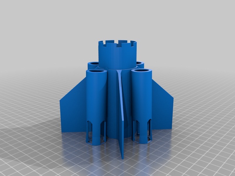Miniatura 5 do modelo 3D Boosters for Estes Modular Rocket