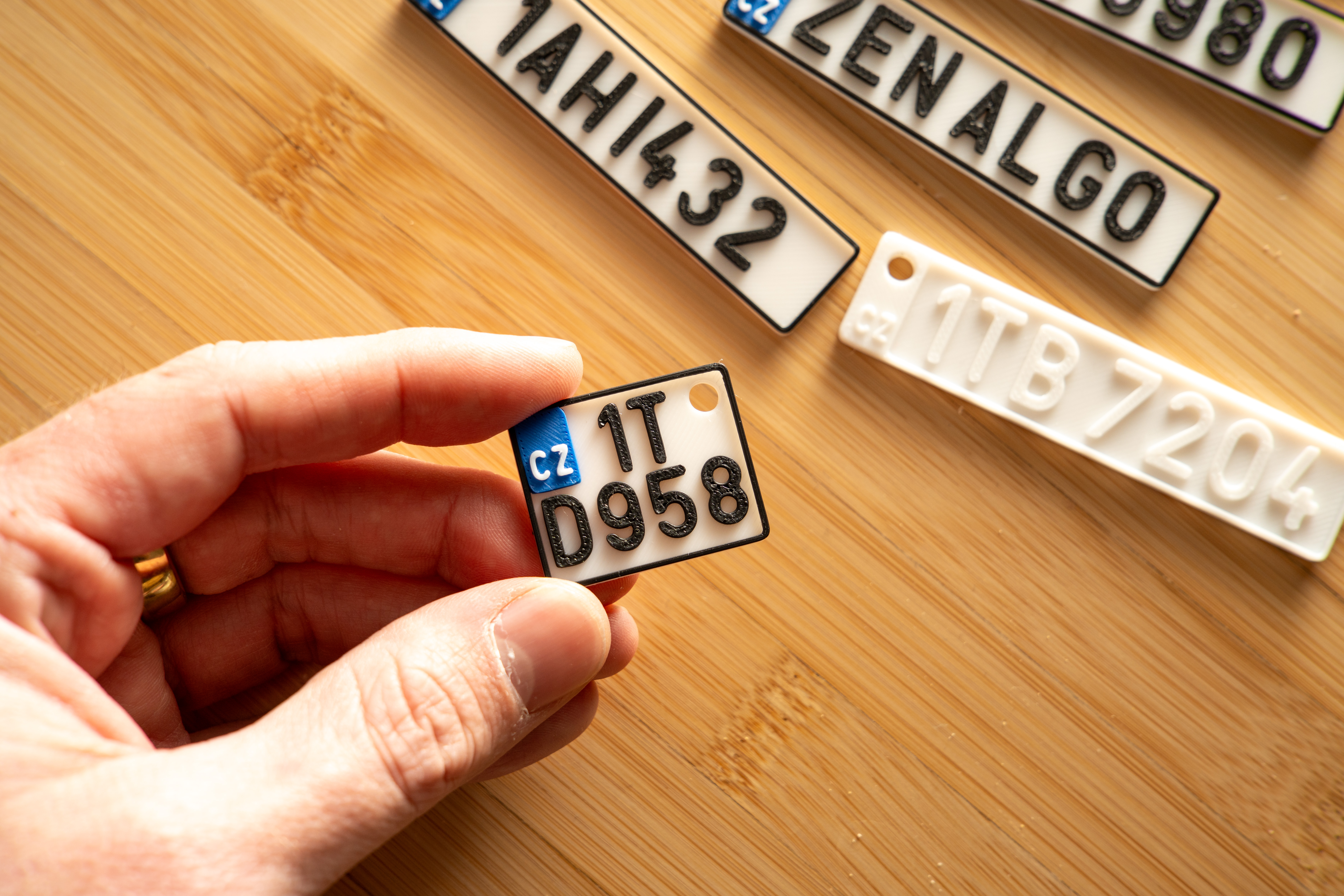Keychain - carplate - SPZ (EU - CZ)