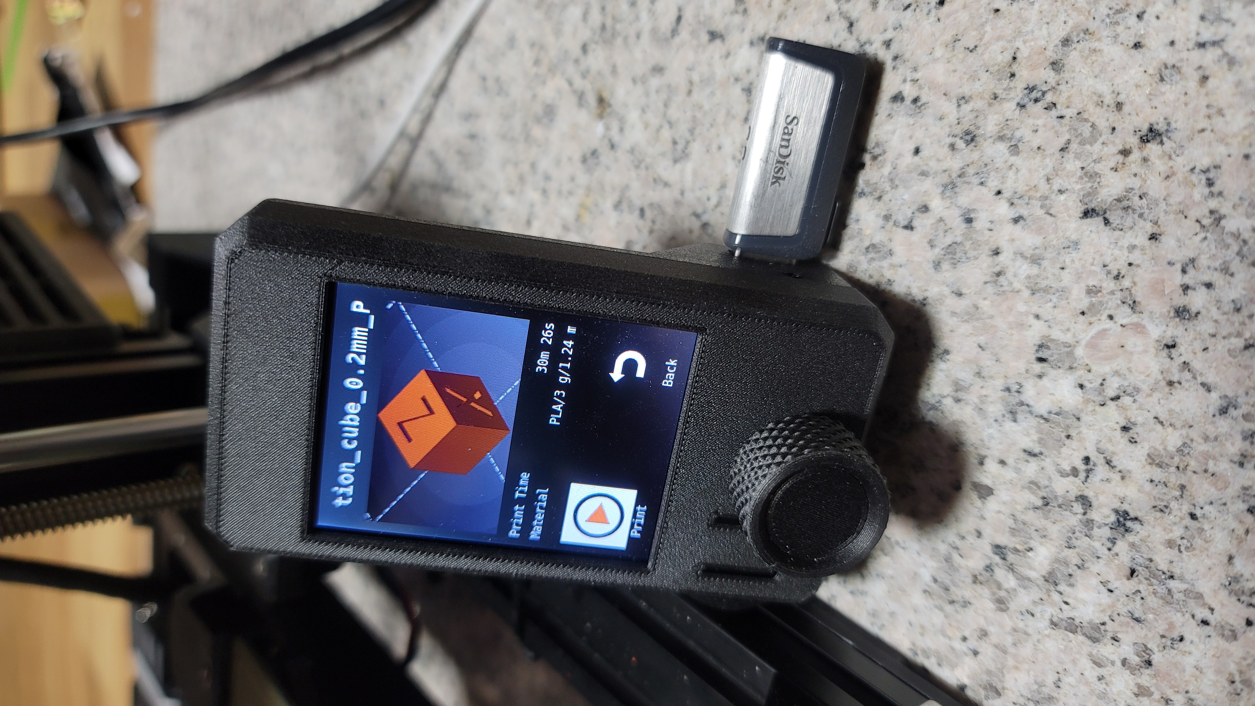 Prusa MINI Bear LCD Back Cover