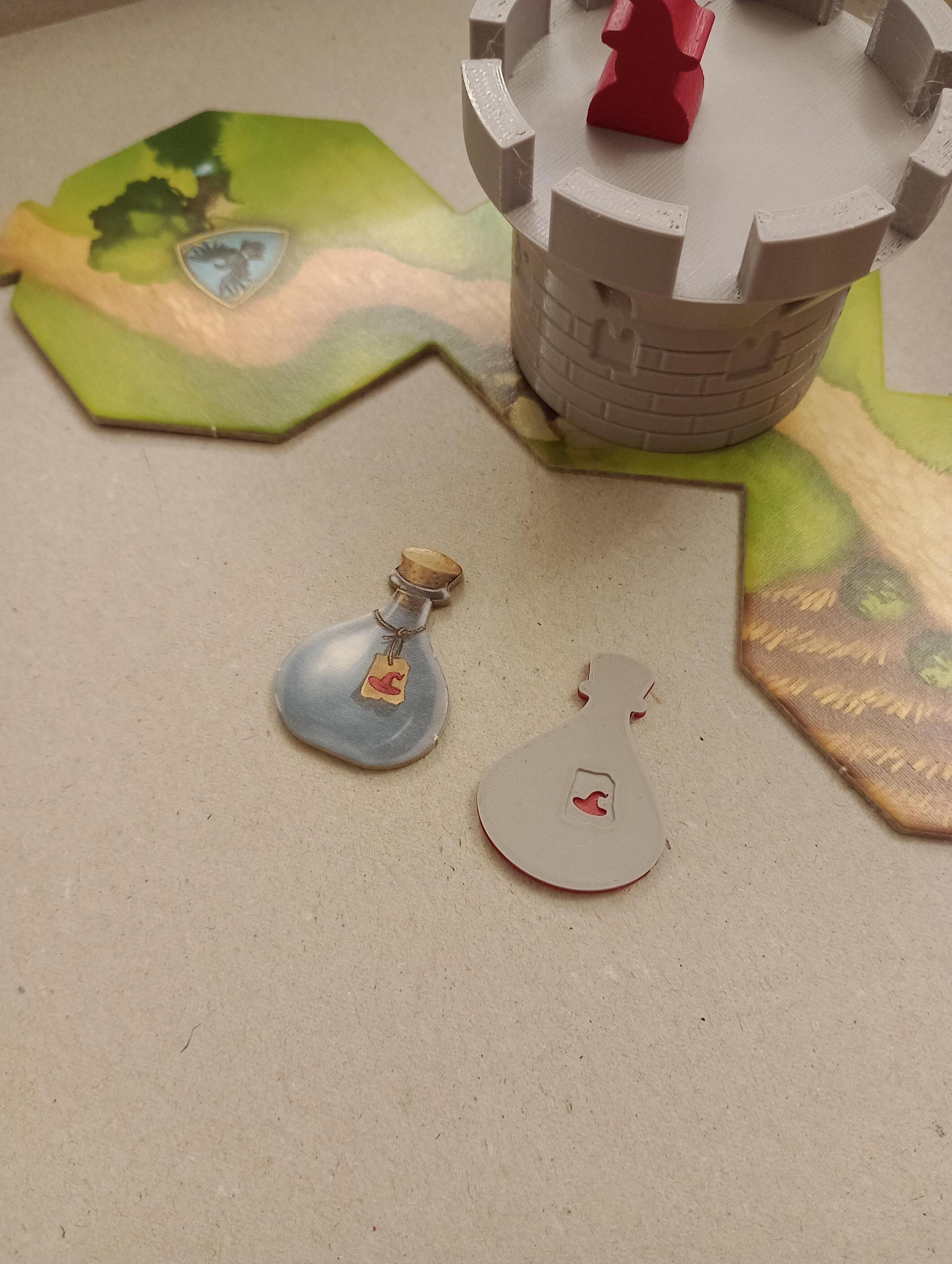 Replacement Potion Counters for Die Wandelnden Turme (The Wandering Towers) board game