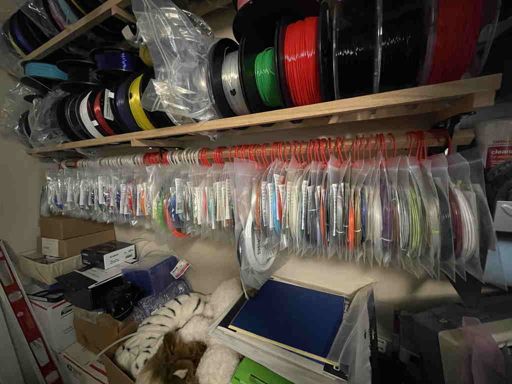 Zip lock bag hangers, great for filament samples. by Thomas White