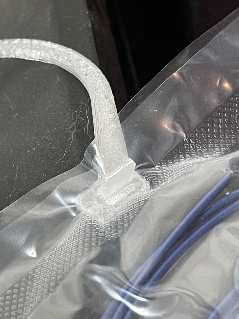 Zip lock bag hangers, great for filament samples. by Thomas White