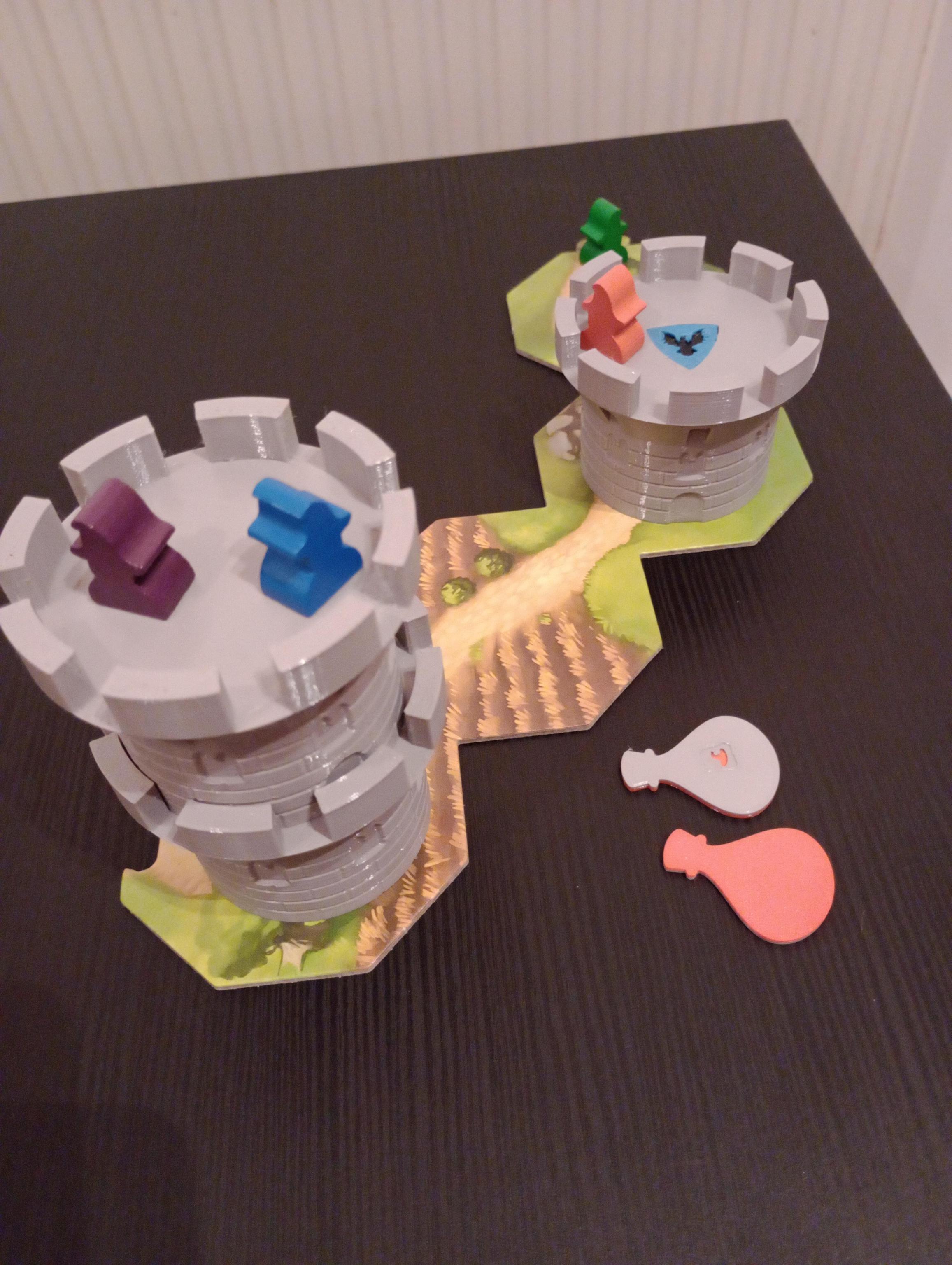 Replacement Towers for Die Wandelnden Turme (The Wandering Towers) board game