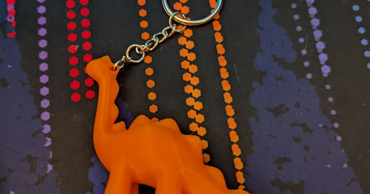 Cute Dinosaur Keychain by Michael Mandel Download free STL model